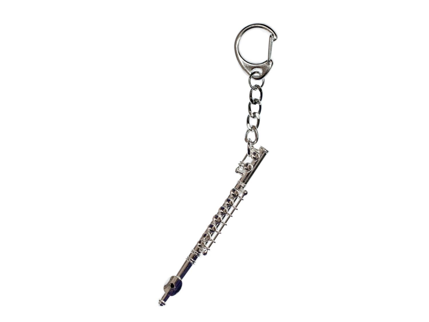 Flauto traverso portachiavi Miniblings ciondolo per flautista + Box argentato