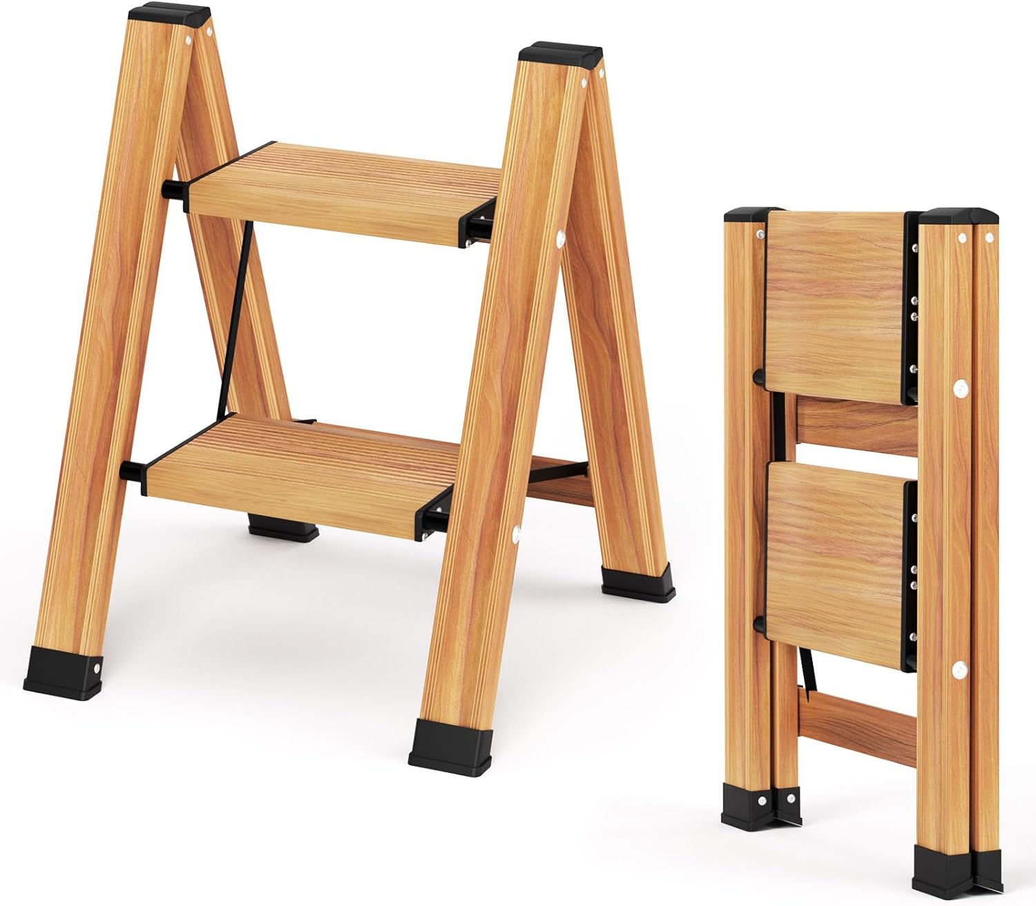 Kulaco Scaletta Pieghevole a 2 Gradini in Alluminio