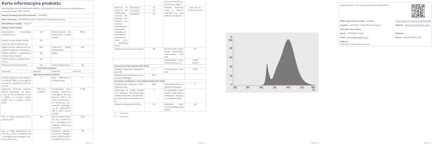 Osram Lampada LED PIN Dimmable G9, Multi-pack - immagine 10