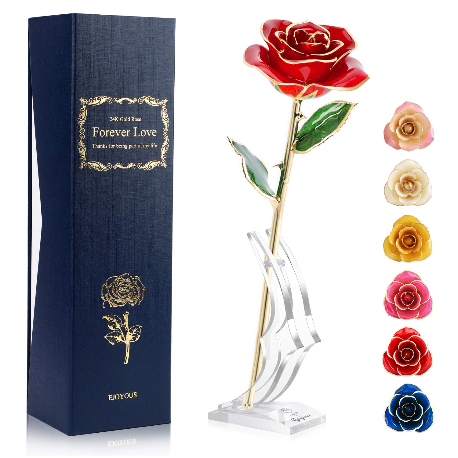 Ejoyous Rosa in Oro 24K con Supporto