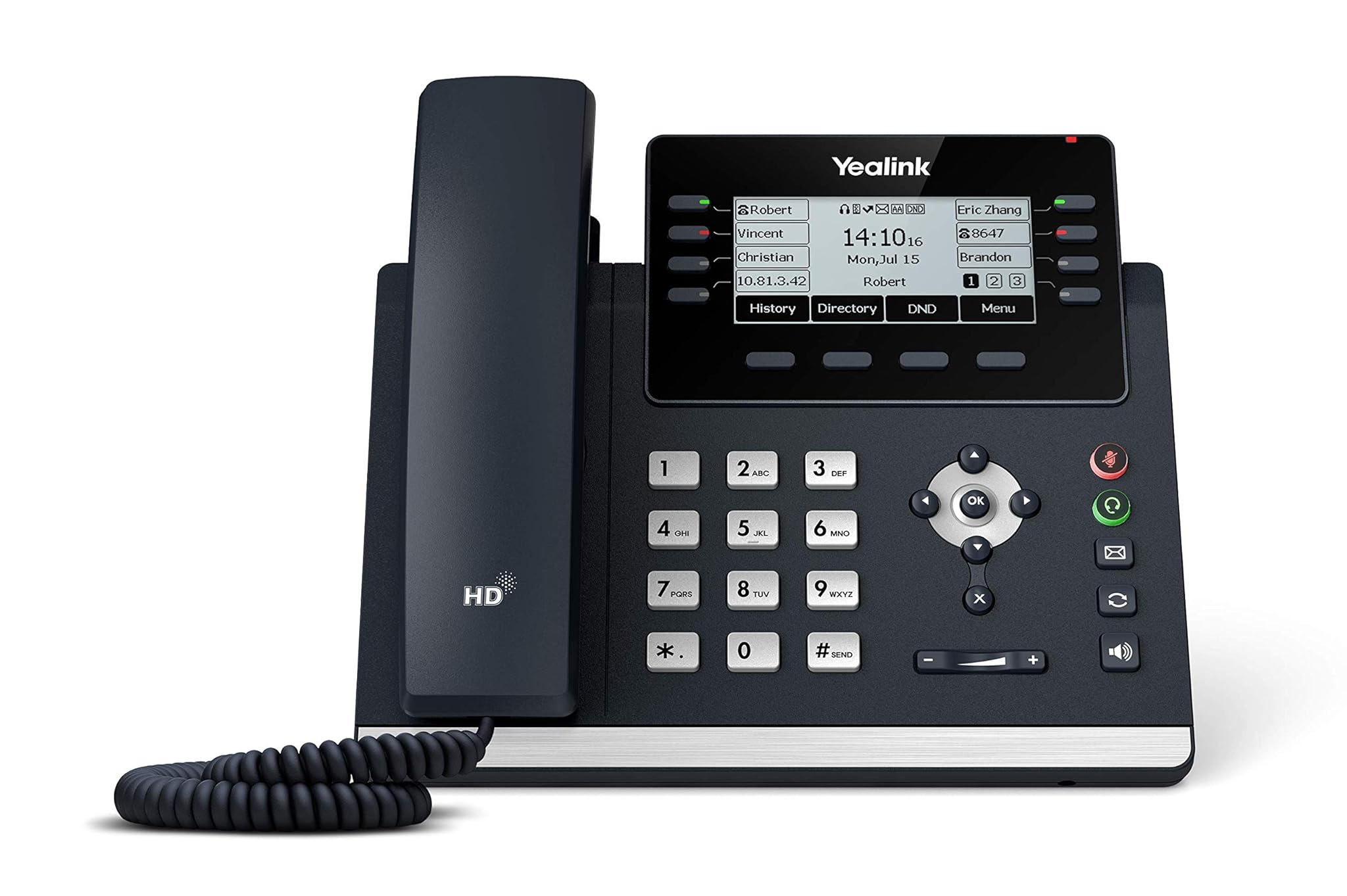 YEALINK TELEFONO T43U 12 CUENTAS SIP POE