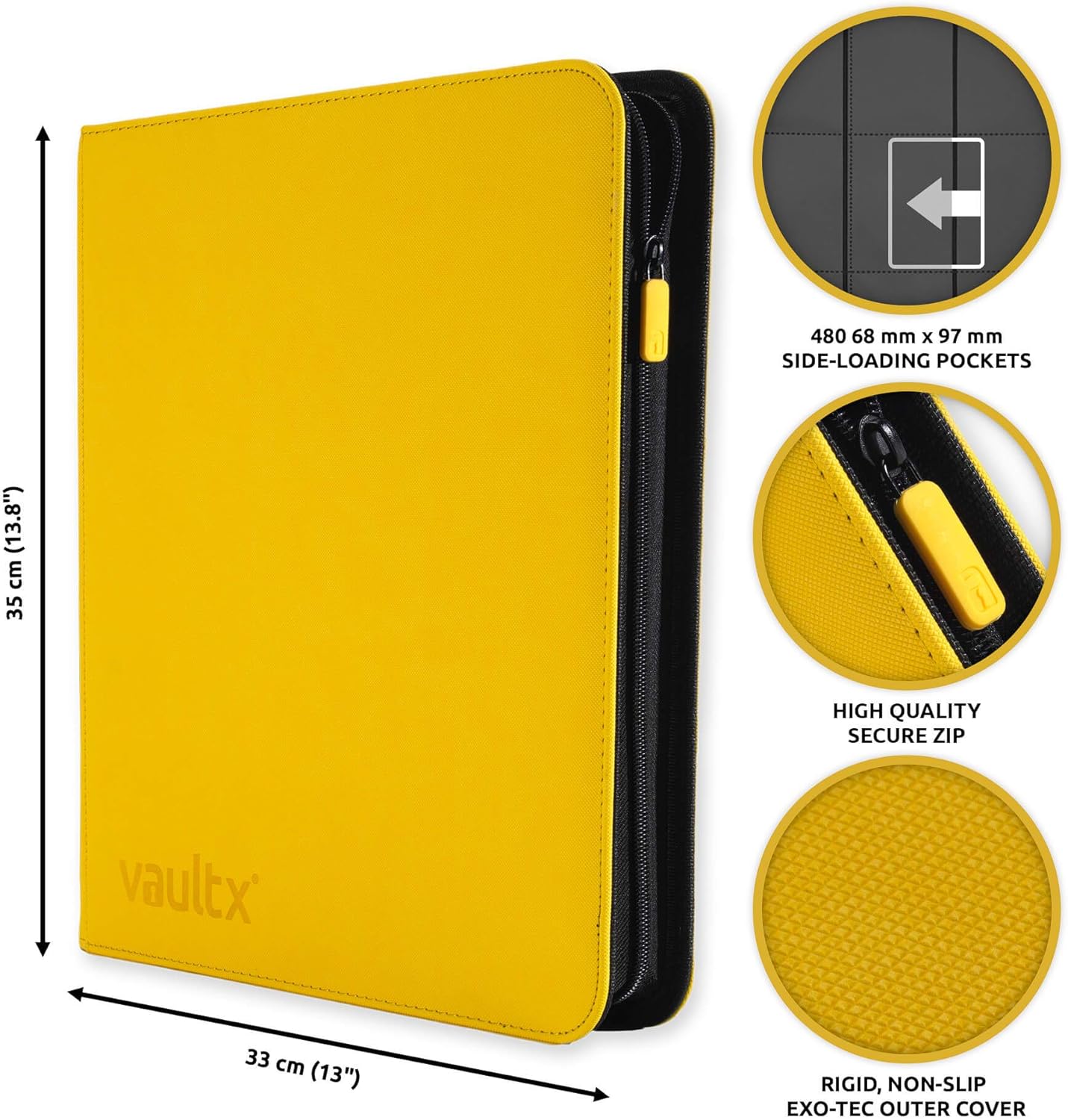 Vault X Raccoglitore Carte eXo-Tec con Zip - 480 Carte - immagine 2
