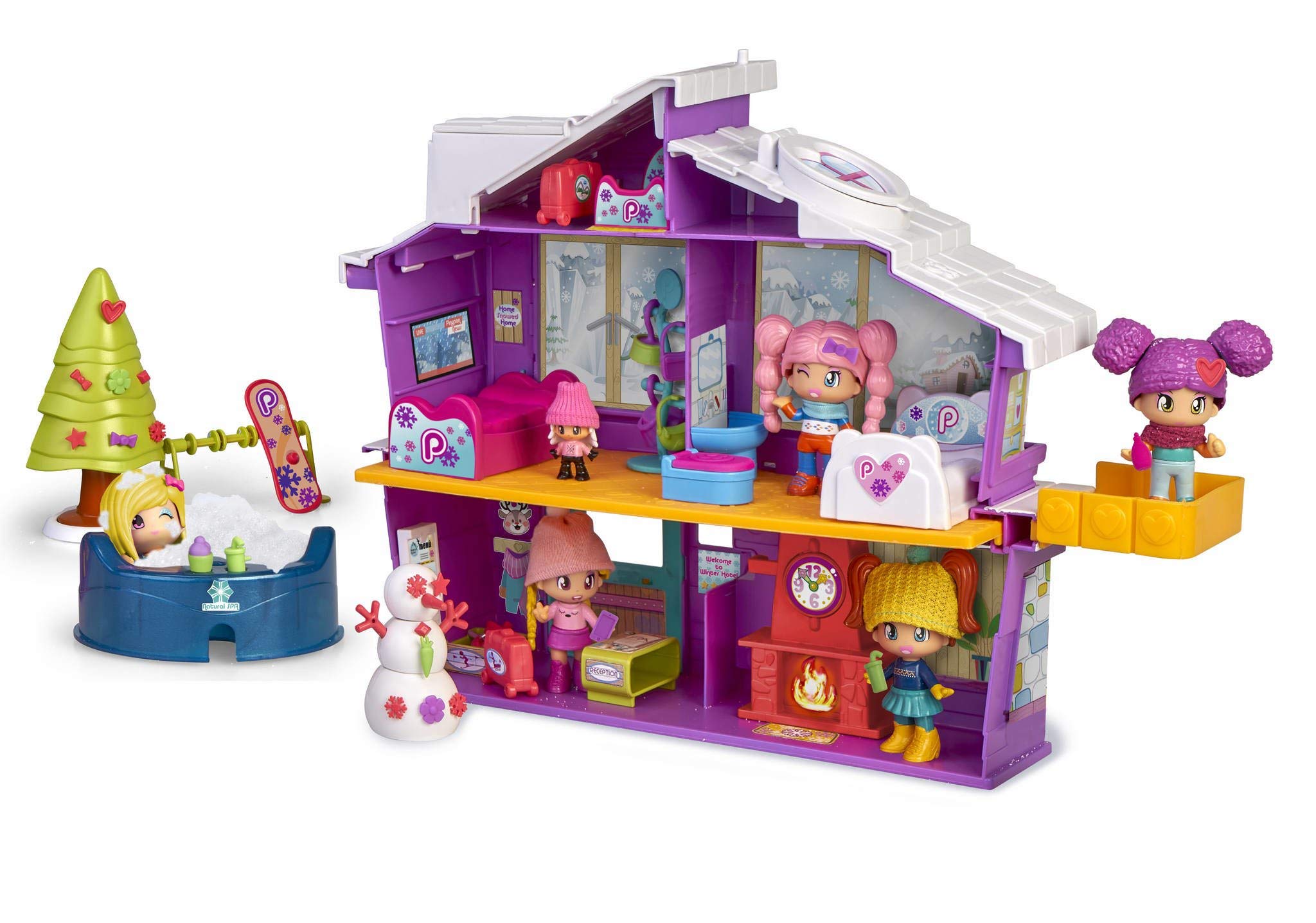 Pinypon - Snow Hotel, Raccomandato per Bambine/i da 4 a 8 Anni, 700015773