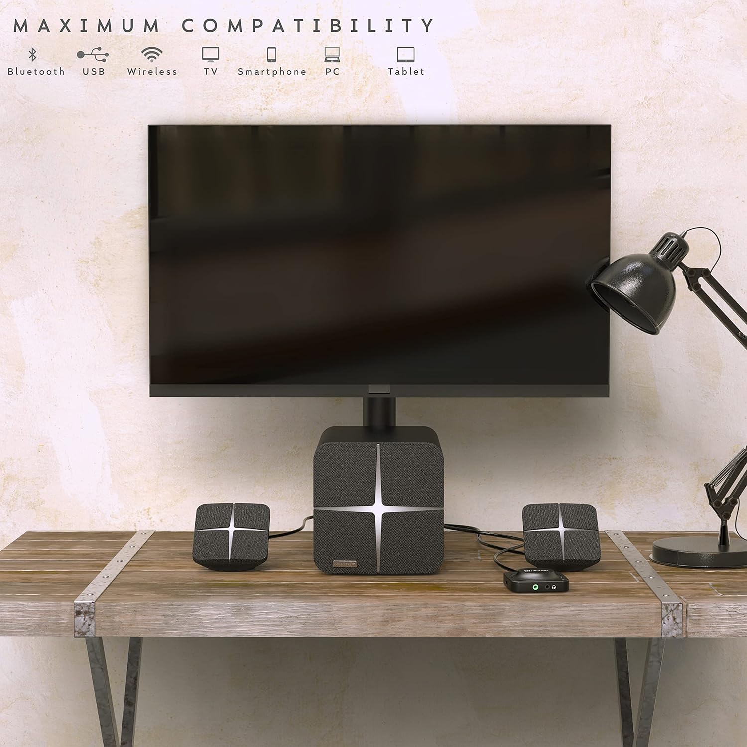 N Newtop Casse 2.1 Bluetooth PCS03 Speaker 38W - immagine 6