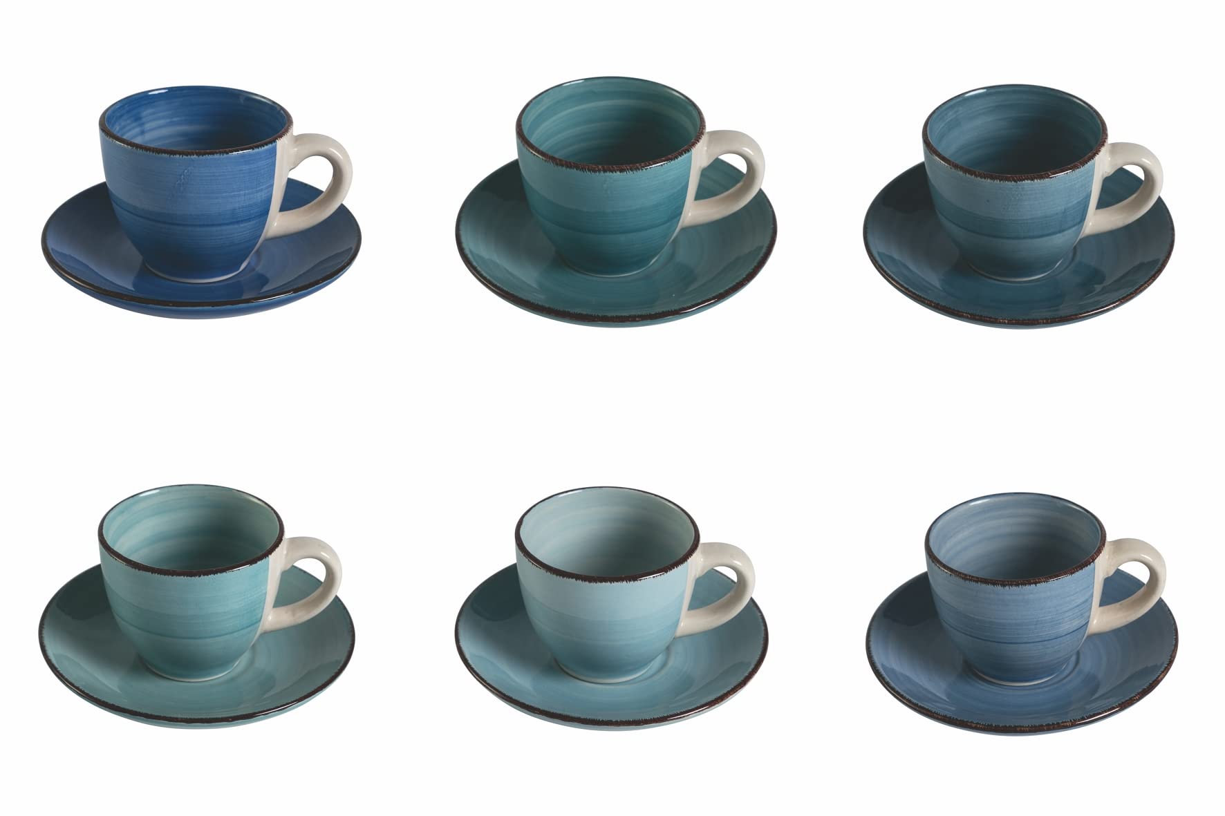 Villa d’Este Home Tivoli Set 6 Tazzine Caffè 90ml, Baita Acqua