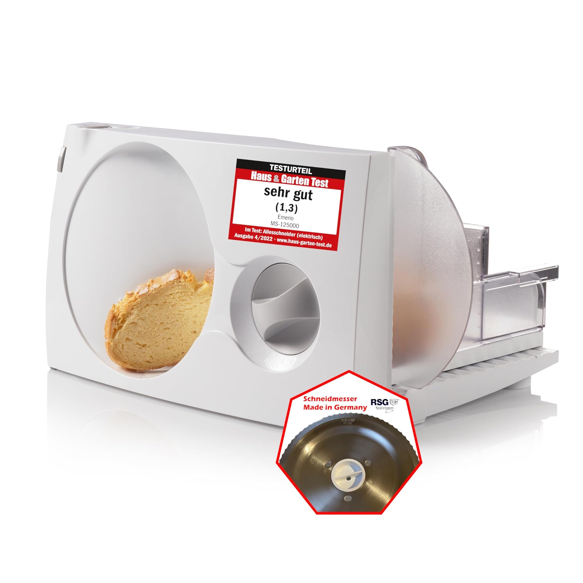 Emerio MS-125000 Affettatutto Bianco