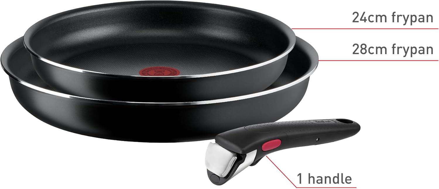 Tefal Set 3 padelle Ingenio Easy On, Nero - immagine 2