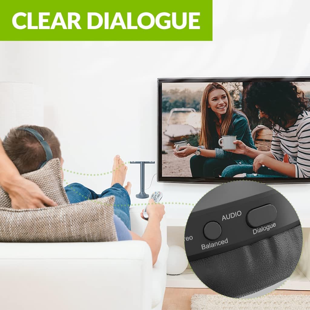 Avantree Duet-Extra - Cuffie Wireless RF 2.4G Add-on, Nero - immagine 6