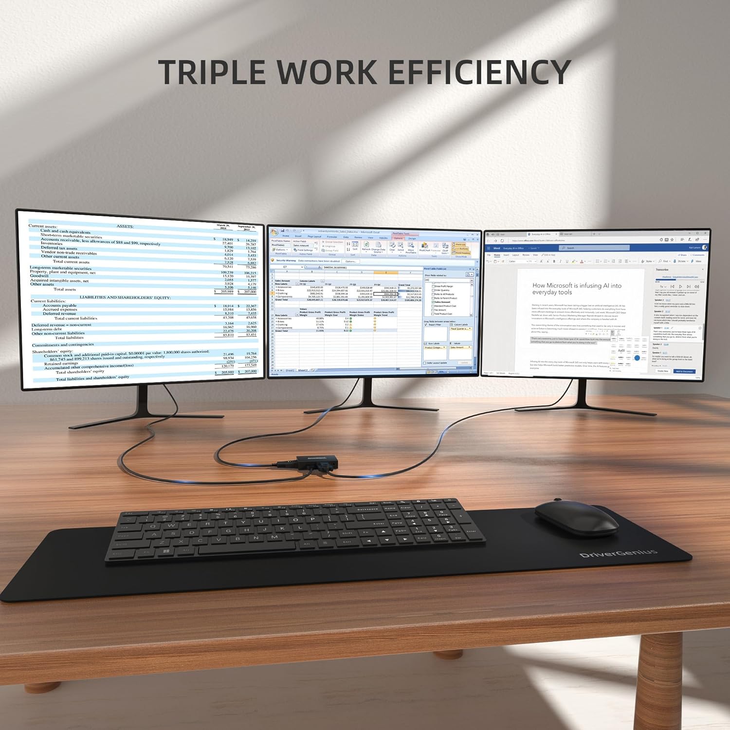 Drivergenius ViewX Trio - Adattatore USB 3.0 HDMI/DVI/VGA - immagine 3