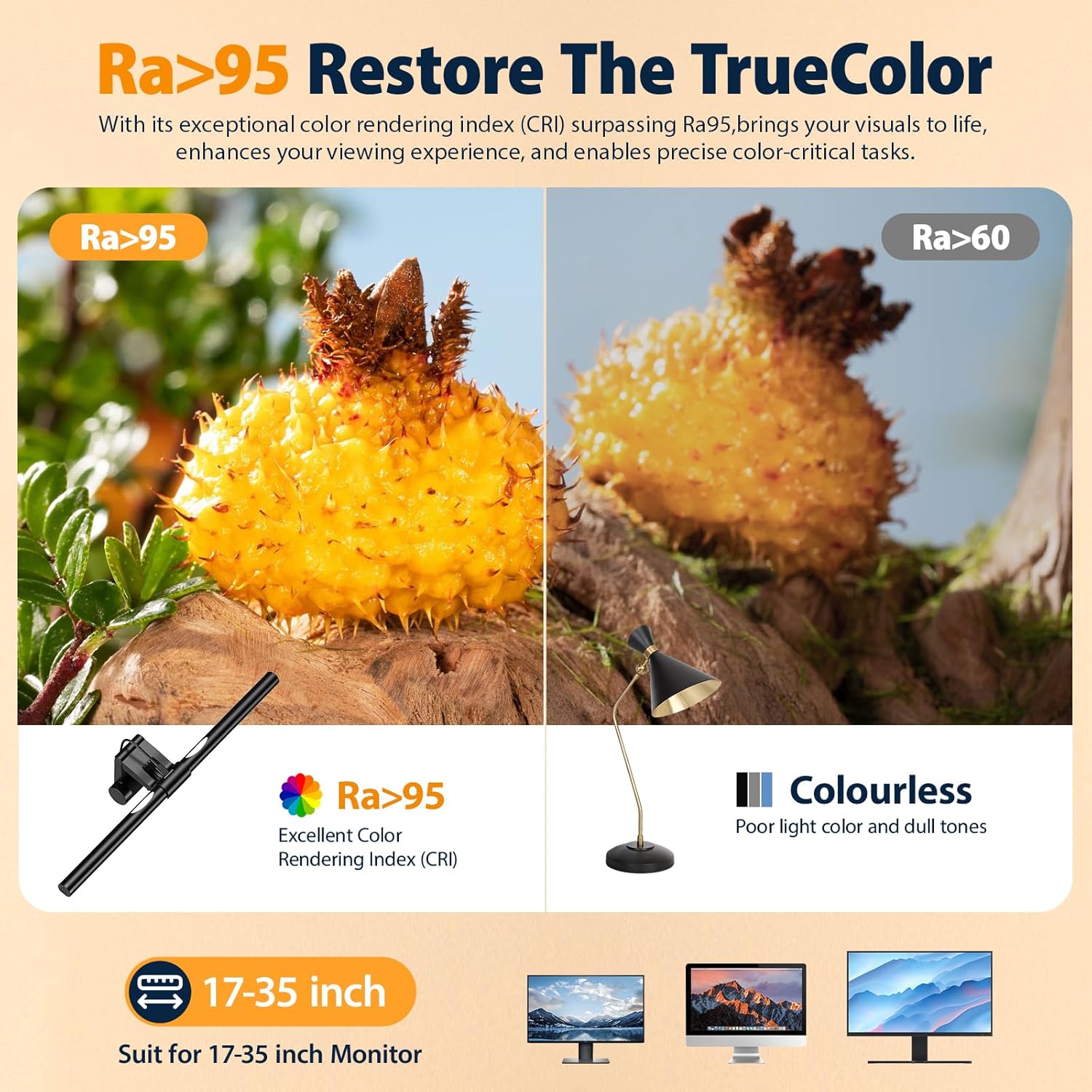 RSBYE Lampada da Monitor USB con Dimmerazione Automatica - immagine 5