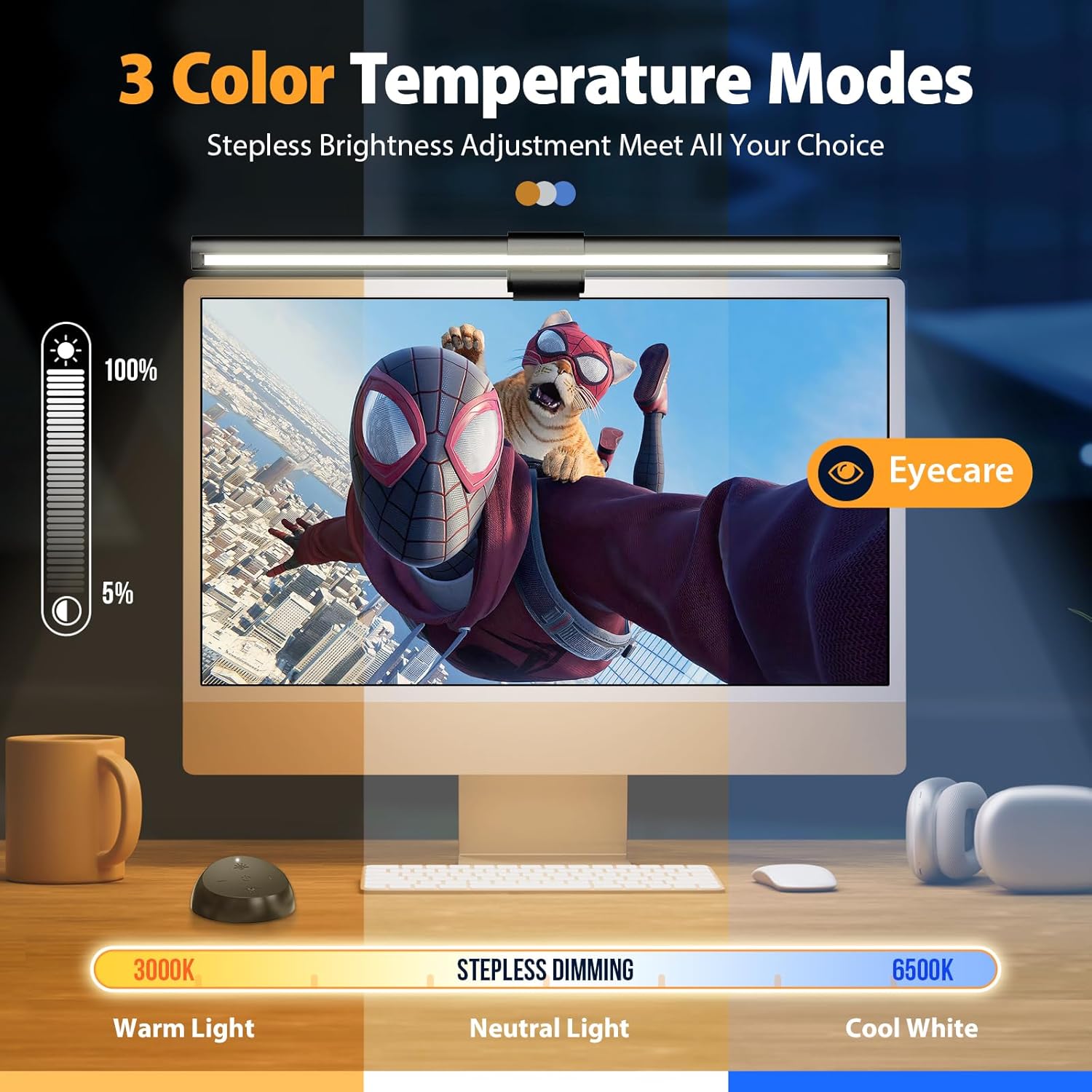 RSBYE Lampada da Monitor USB con Dimmerazione Automatica - immagine 7