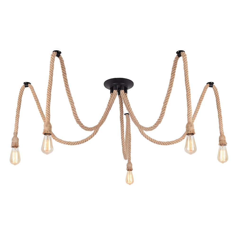 Lampadario a Sospensione Industriale 5 Teste