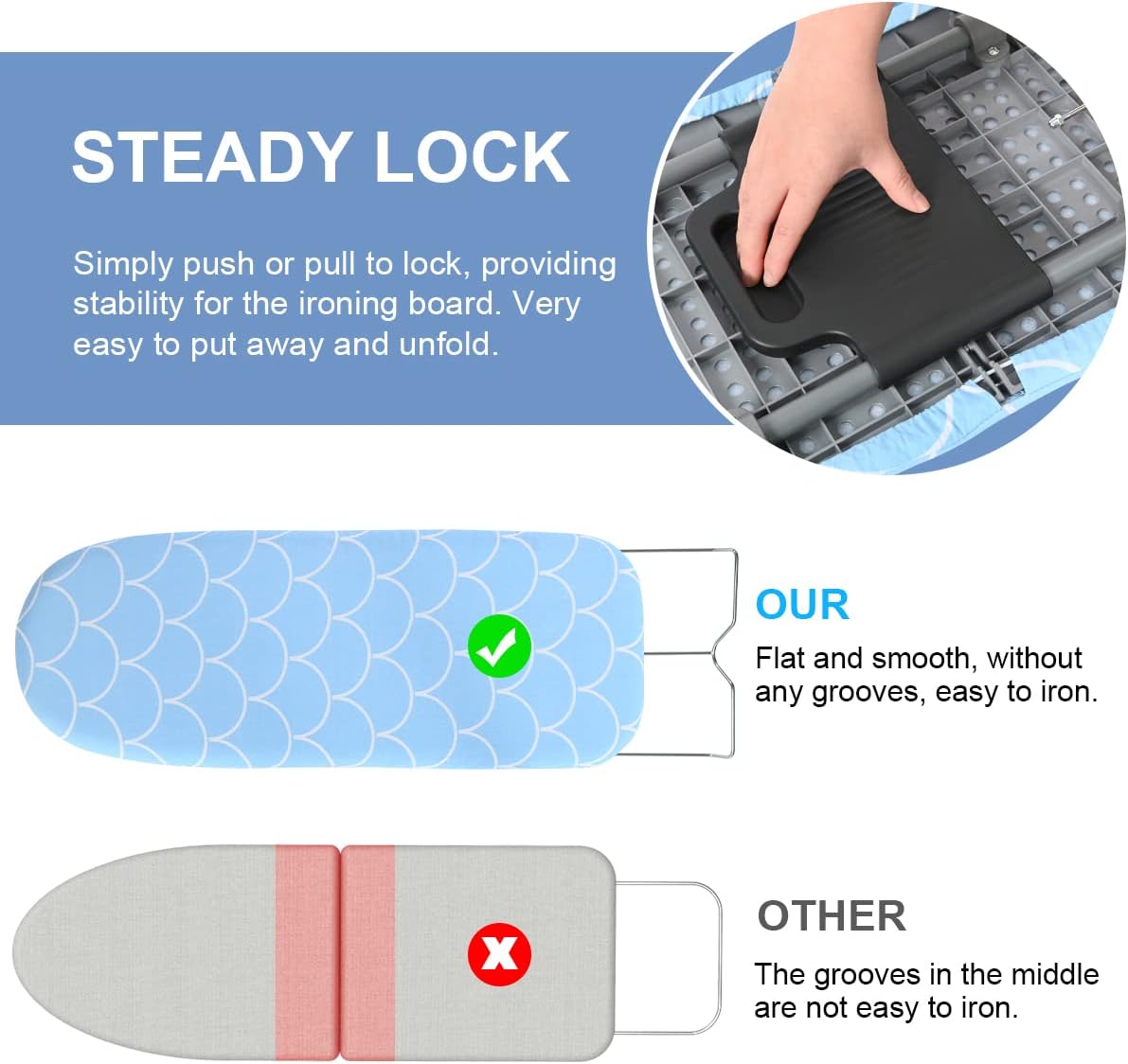 Shrivee Piccolo Asse da Stiro Pieghevole Salvaspazio - immagine 3