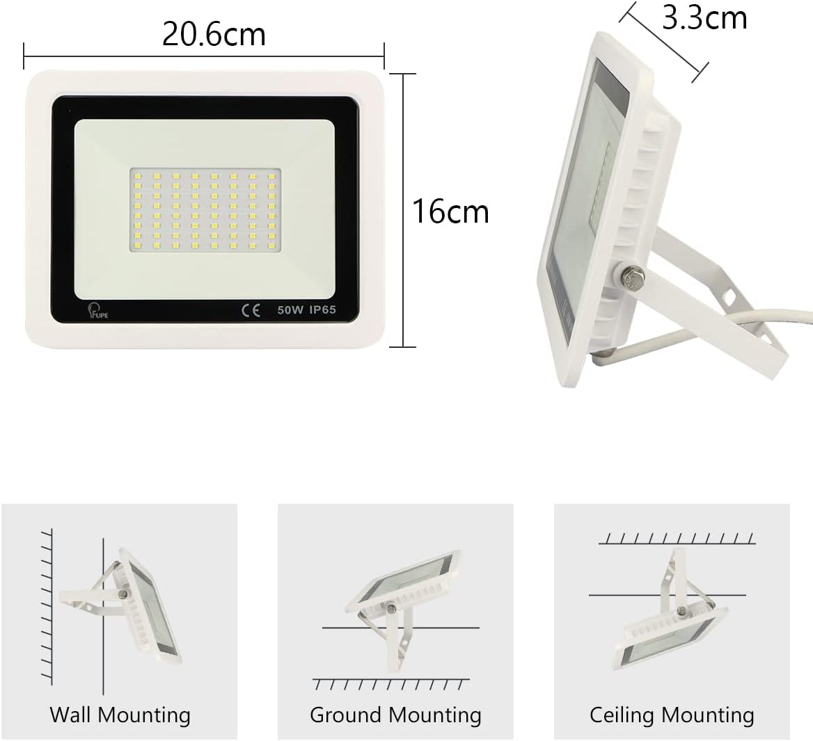 Mille Lucciole Faretto LED Esterno 50W 5000LM (2 Pezzi) - immagine 6
