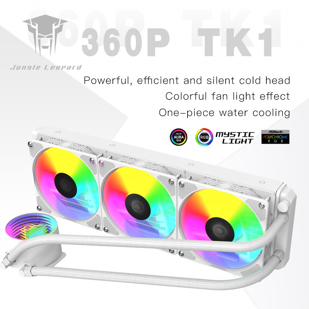Jungle Leopard TK1 ARGB Water Cooling CPU Cooler 360WH - immagine 2