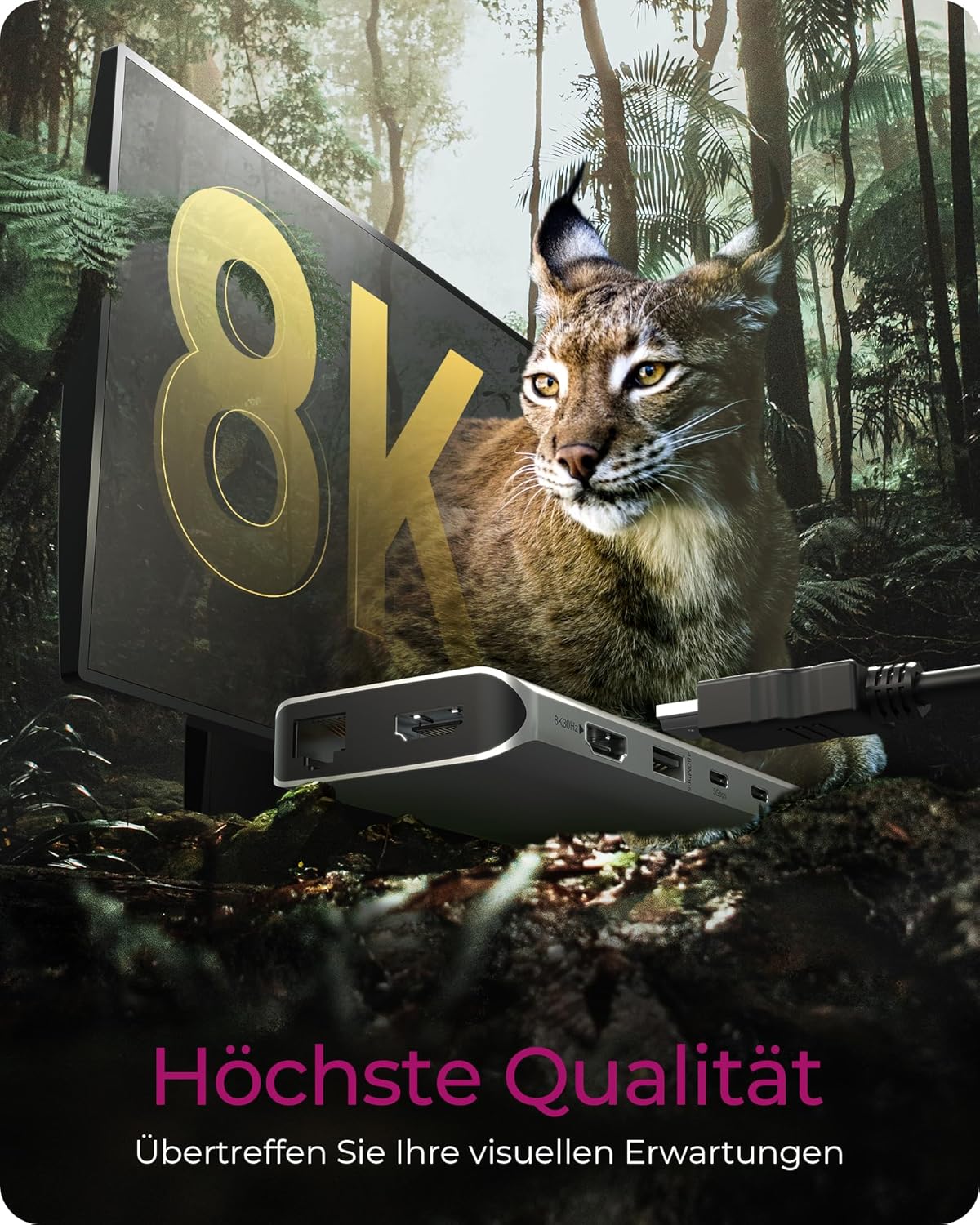 Icy Box Stazione di Ancoraggio USB-C 12-in-1 - immagine 2