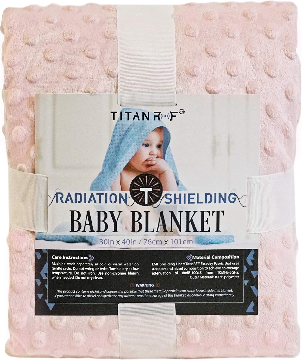 Mission Darkness TitanRF Coperta Anti-Radiazioni per Neonati, Pink