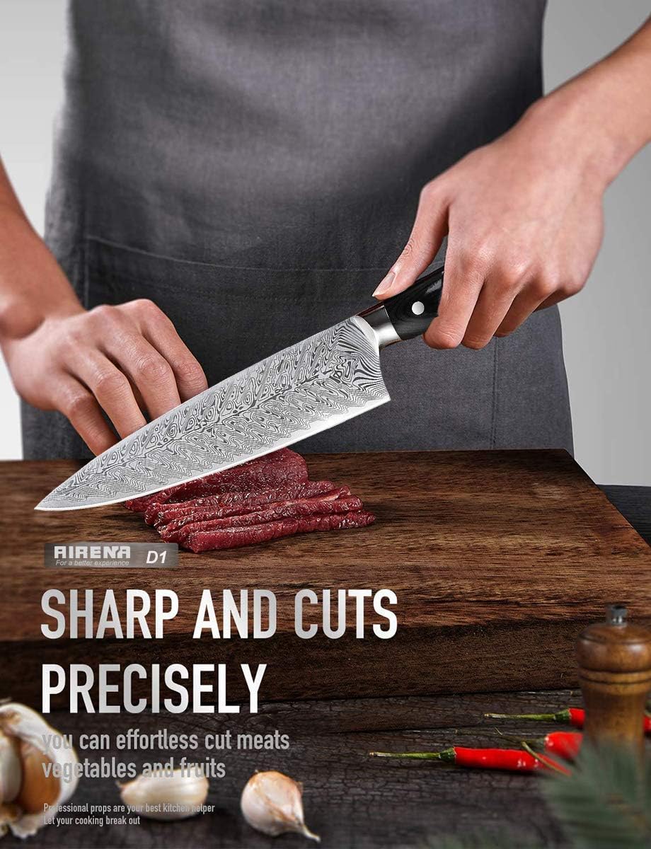 Airena Coltello da Chef Professionale 8" Acciaio Inox - immagine 4