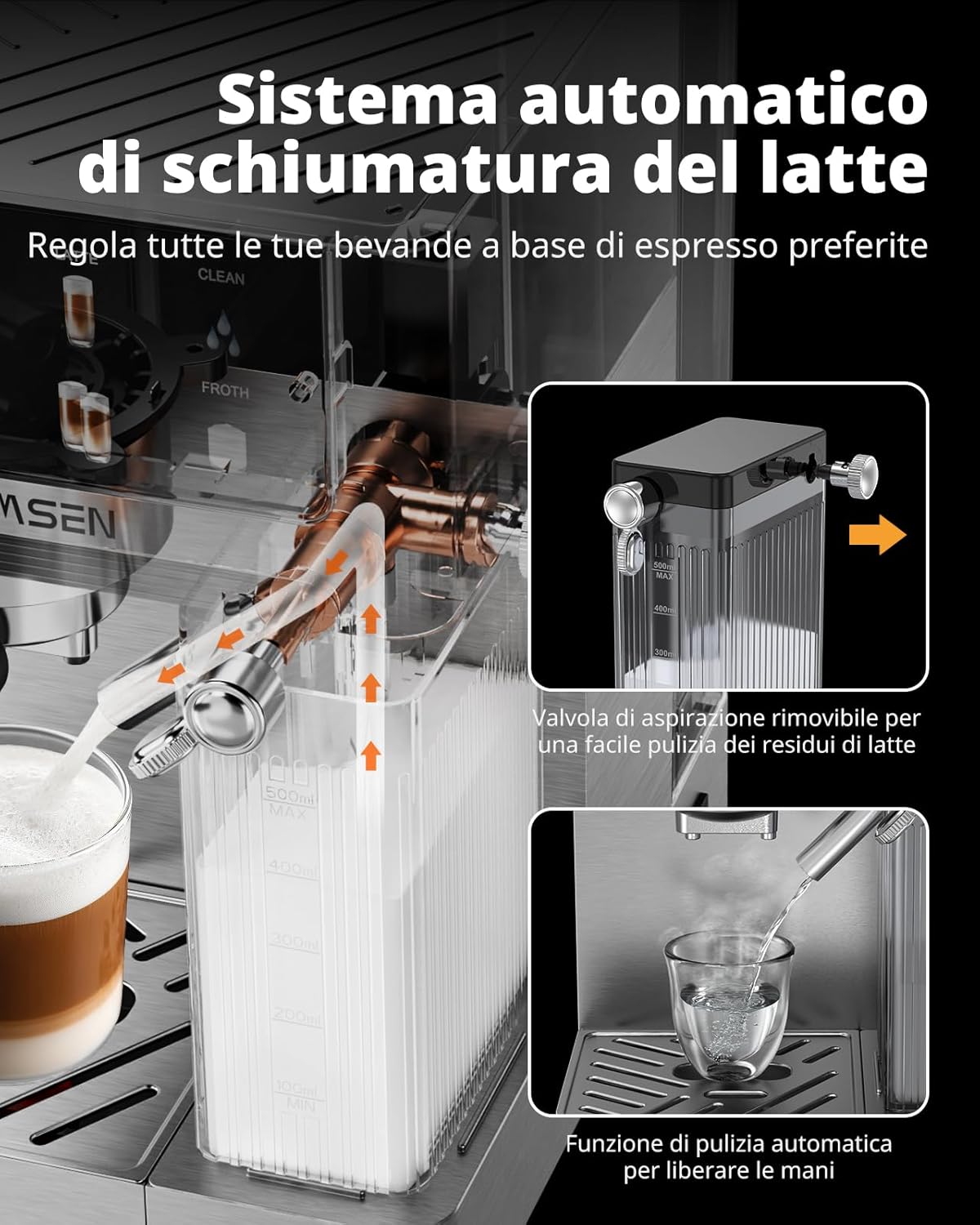 Macchina Espresso 20 Bar con Frotheria Automatica - immagine 4