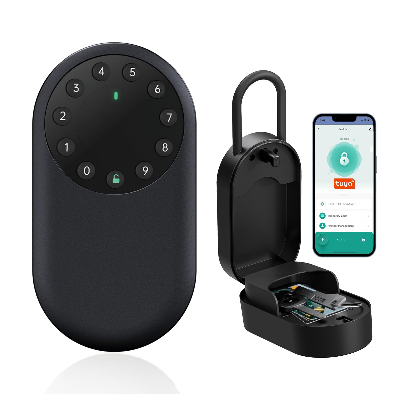 Sepox Smart Key Lockbox - Cassetta di Sicurezza Bluetooth