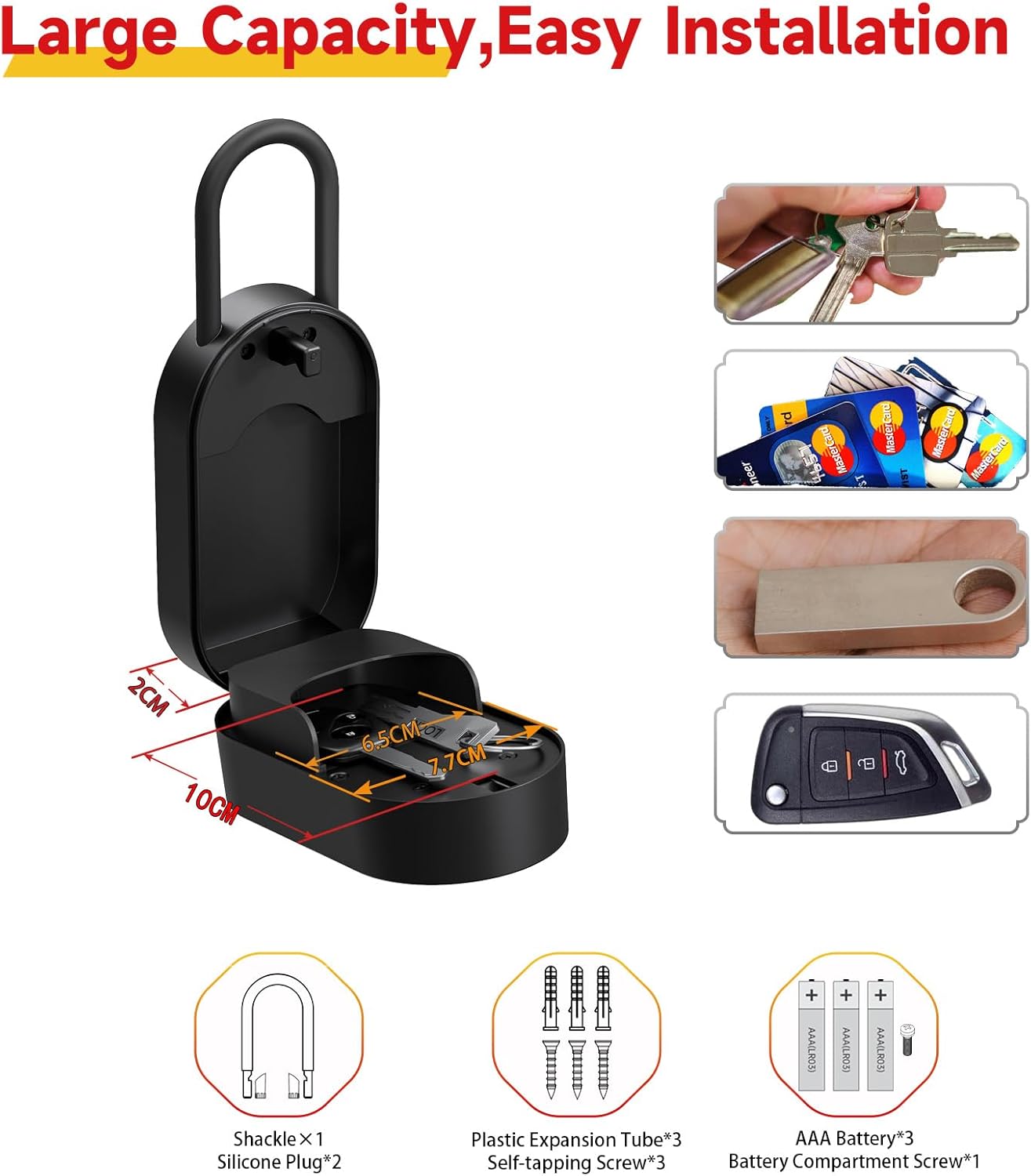Sepox Smart Key Lockbox - Cassetta di Sicurezza Bluetooth - immagine 5