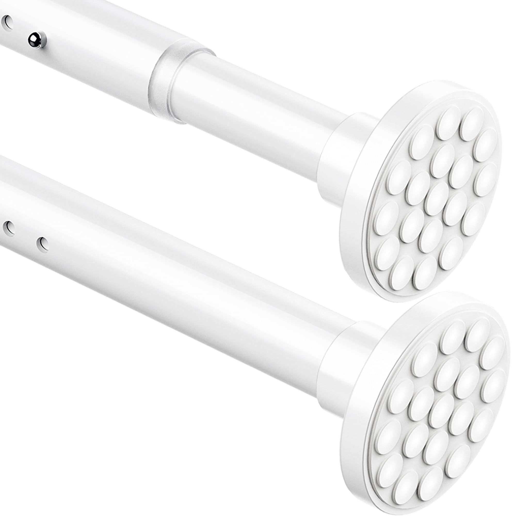 Asta Tenda Telescopica Doccia Inox, Bianco (300-355cm)