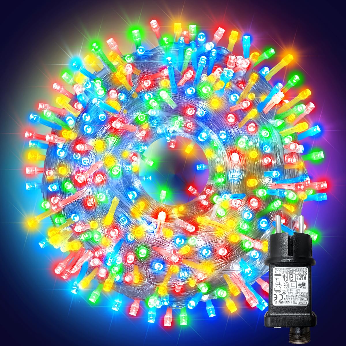 Luci Natale Esterno 105M - 1000 LED Multicolore IP65