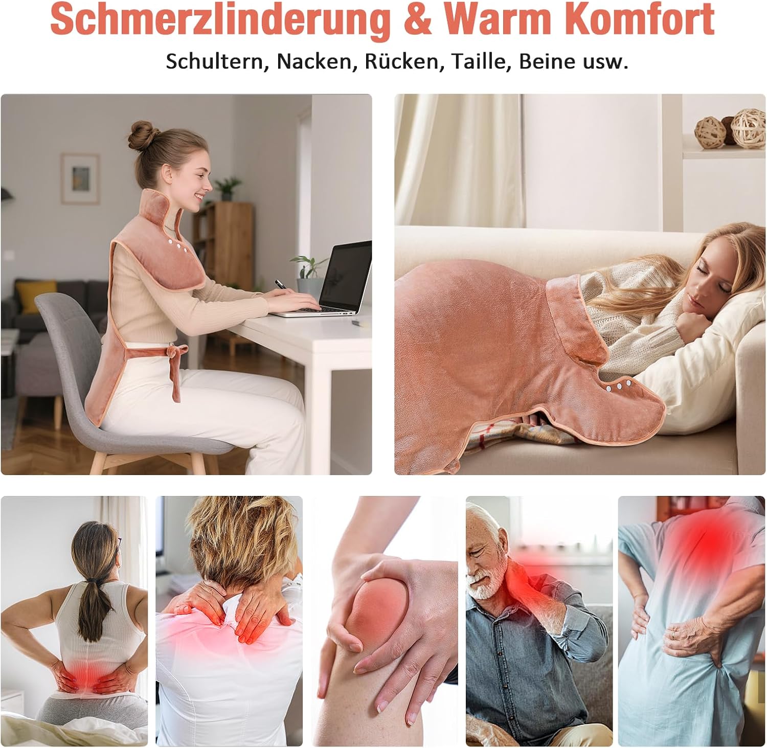 Mycarbon Termoforo Elettrico Cervicale e Spalle 60x100cm - immagine 4