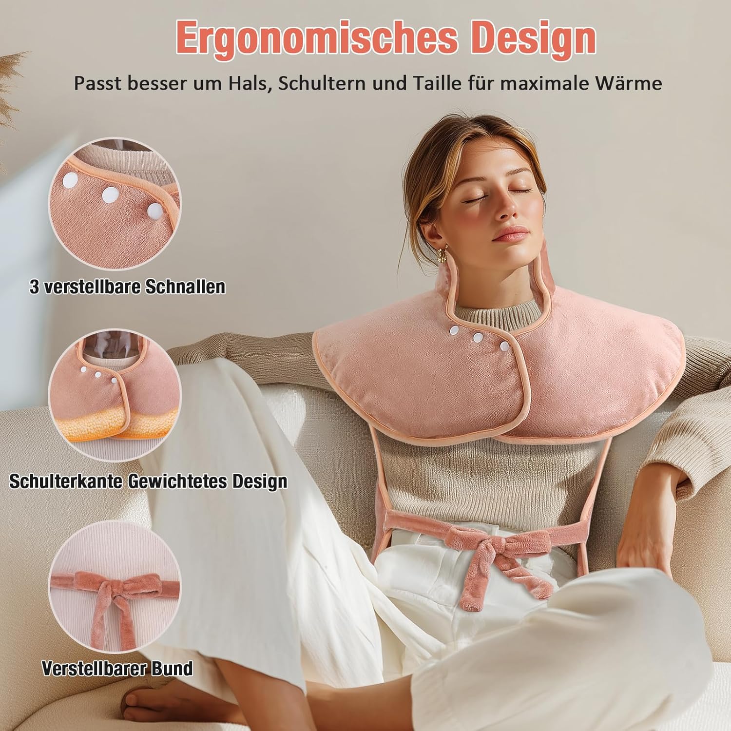 Mycarbon Termoforo Elettrico Cervicale e Spalle 60x100cm - immagine 5