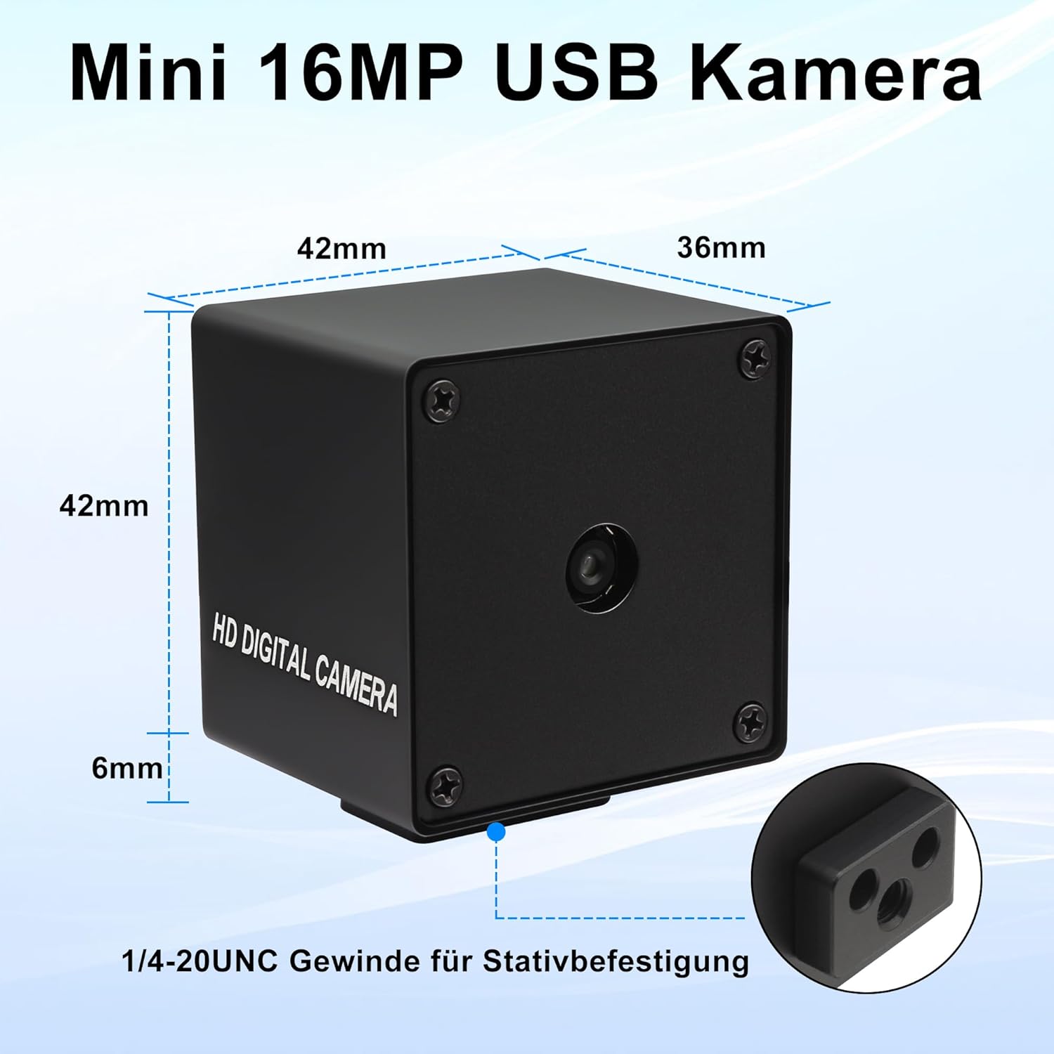 Elp Fotocamera USB 16 MP Autofocus 68° - immagine 8