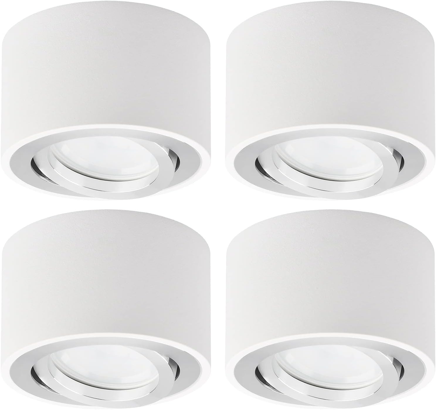 Kyotech - Set 4 Faretti LED da Soffitto Orientabili 5W - immagine 1