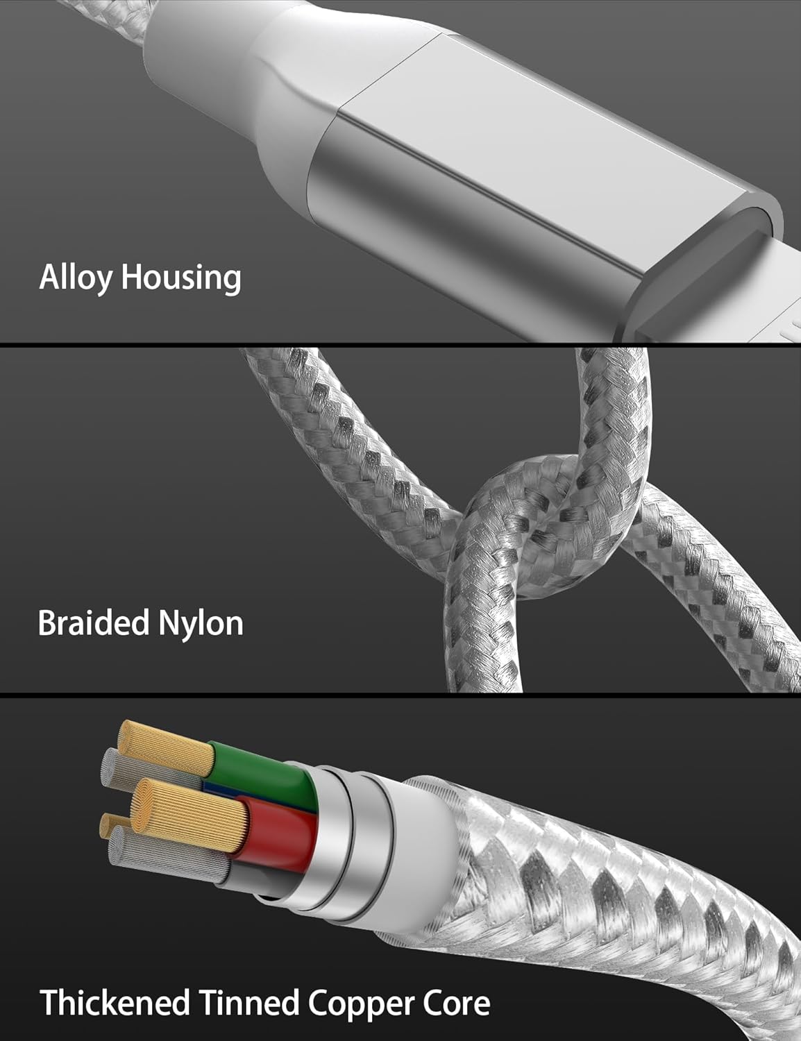 Cavo USB C Lightning Corto 30cm (2 pezzi) - immagine 4