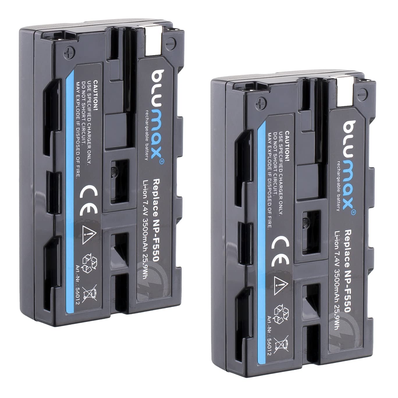 Blumax 2 Batterie Compatibili Sony NP-F550 3500mAh