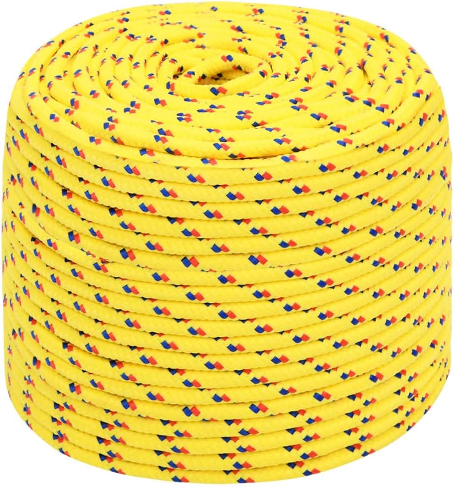 vidaXL Corda per Barca Gialla 6 mm 500 m in Polipropilene