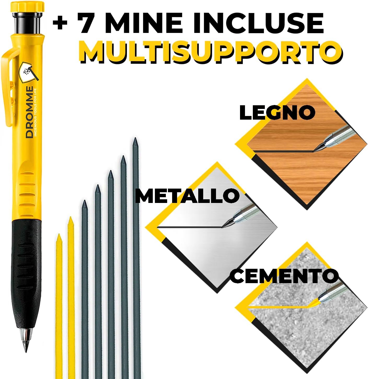 Dromme Matita Professionale per Falegname - immagine 3