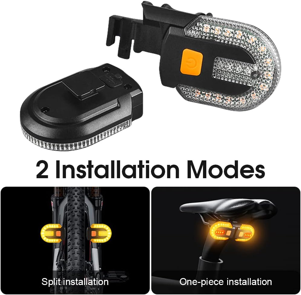 Fanale Posteriore Bici con Indicatori di Direzione - immagine 2