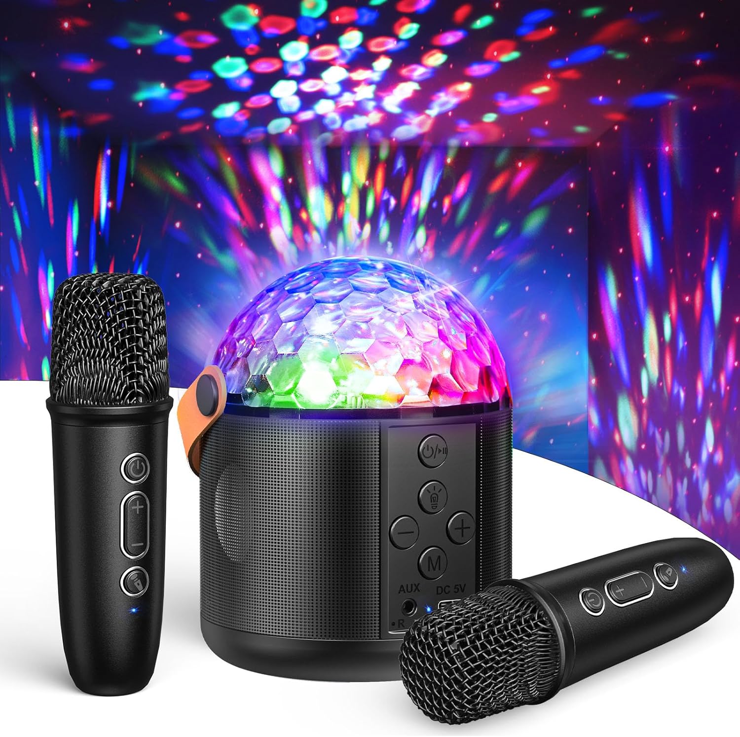 Karaoke con Microfono e Luci da Discoteca - immagine 1