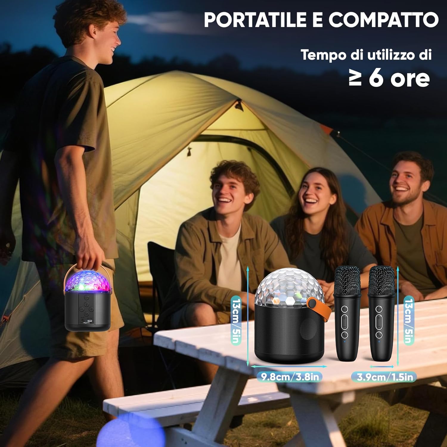 Karaoke con Microfono e Luci da Discoteca - immagine 7