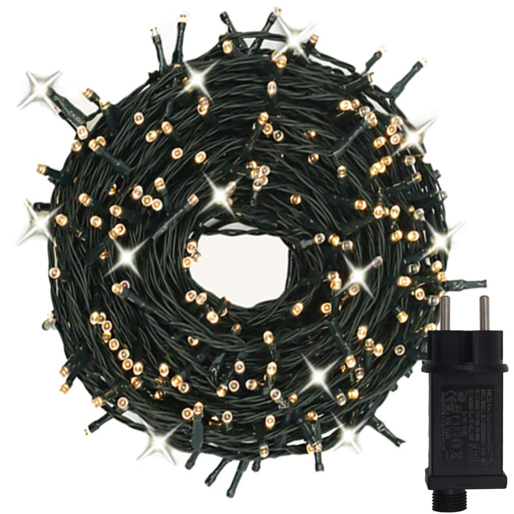 Catena Luci 300 LED 30M con Effetto Scintillante