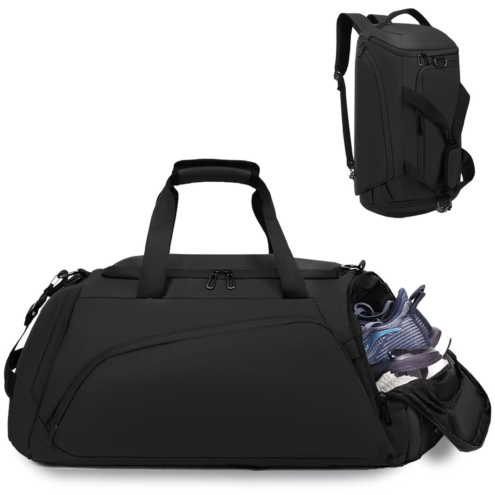 Clufar Borsone Palestra 40L Impermeabile, Nero