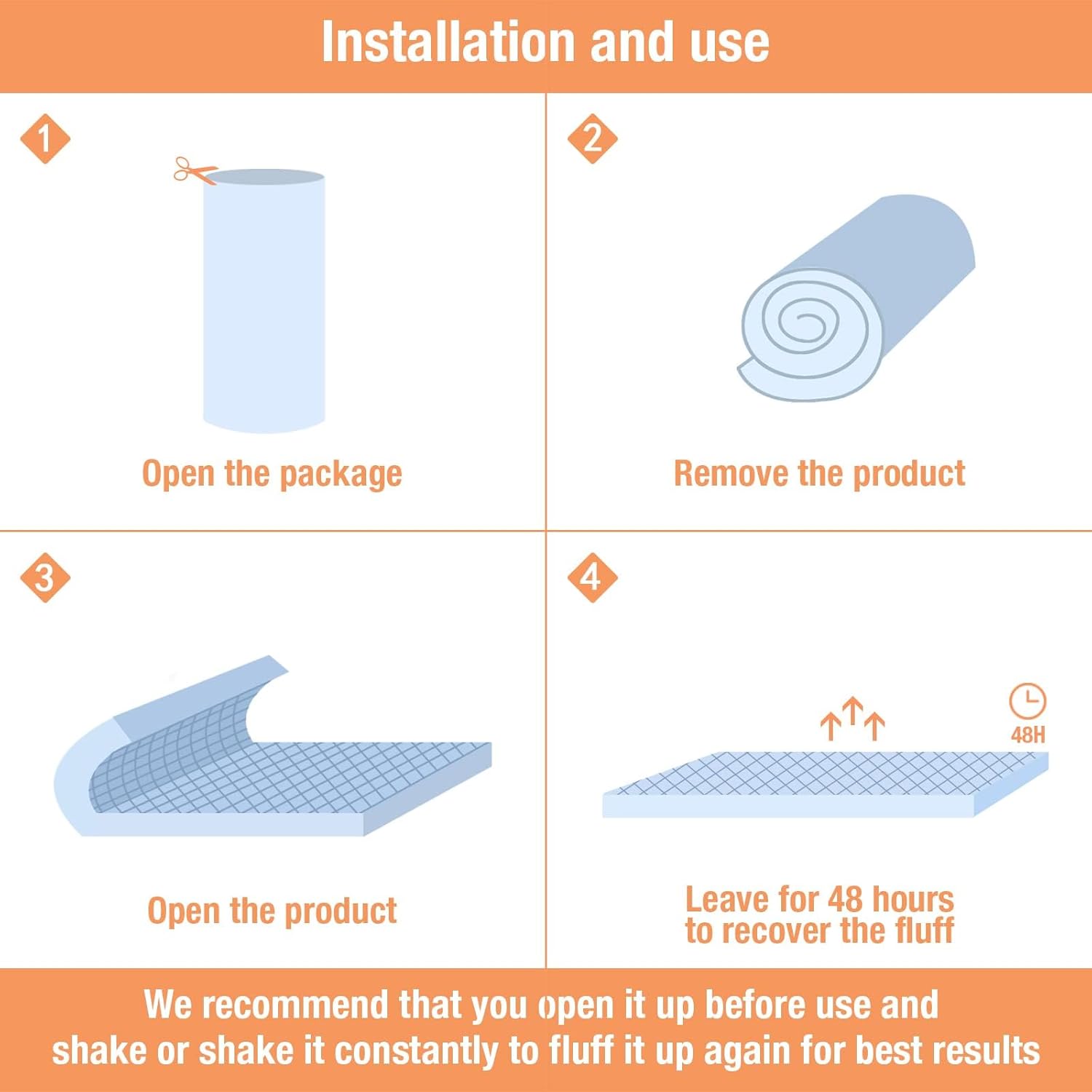 Beedsooth Topper Matrimoniale 160x190cm, Bianco - immagine 6