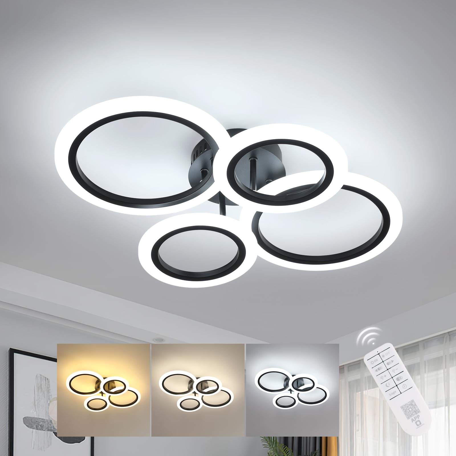 Delipop Plafoniera LED Soffitto Dimmerabile 32W