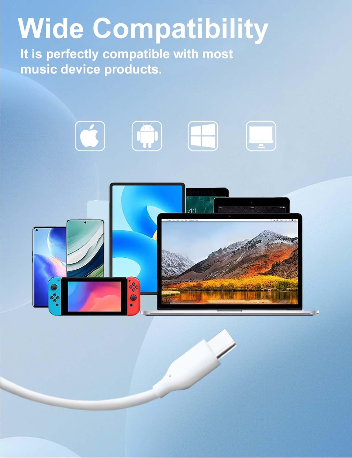 Mas Carney Cuffie USB C TH8 con Microfono - immagine 4