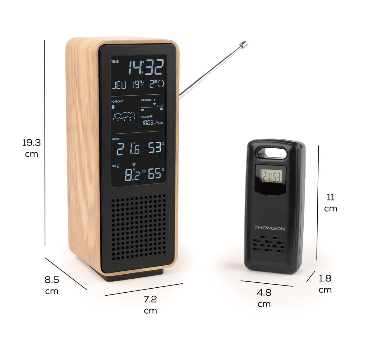 Altoparlante e stazione meteo Thomson (nero) - immagine 4