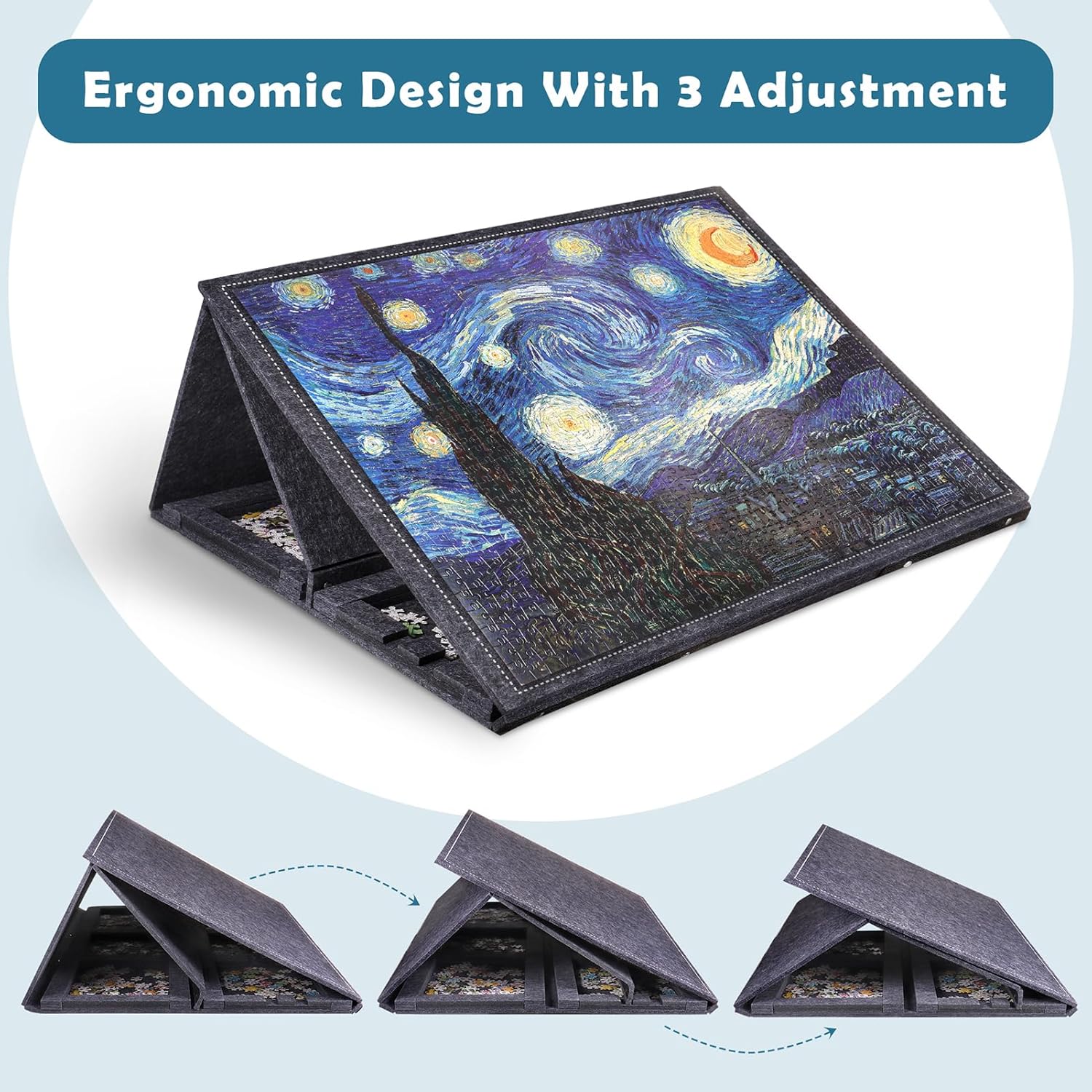 Pllieay Tavolo Puzzle con 6 Cassetti di Smistamento - immagine 3