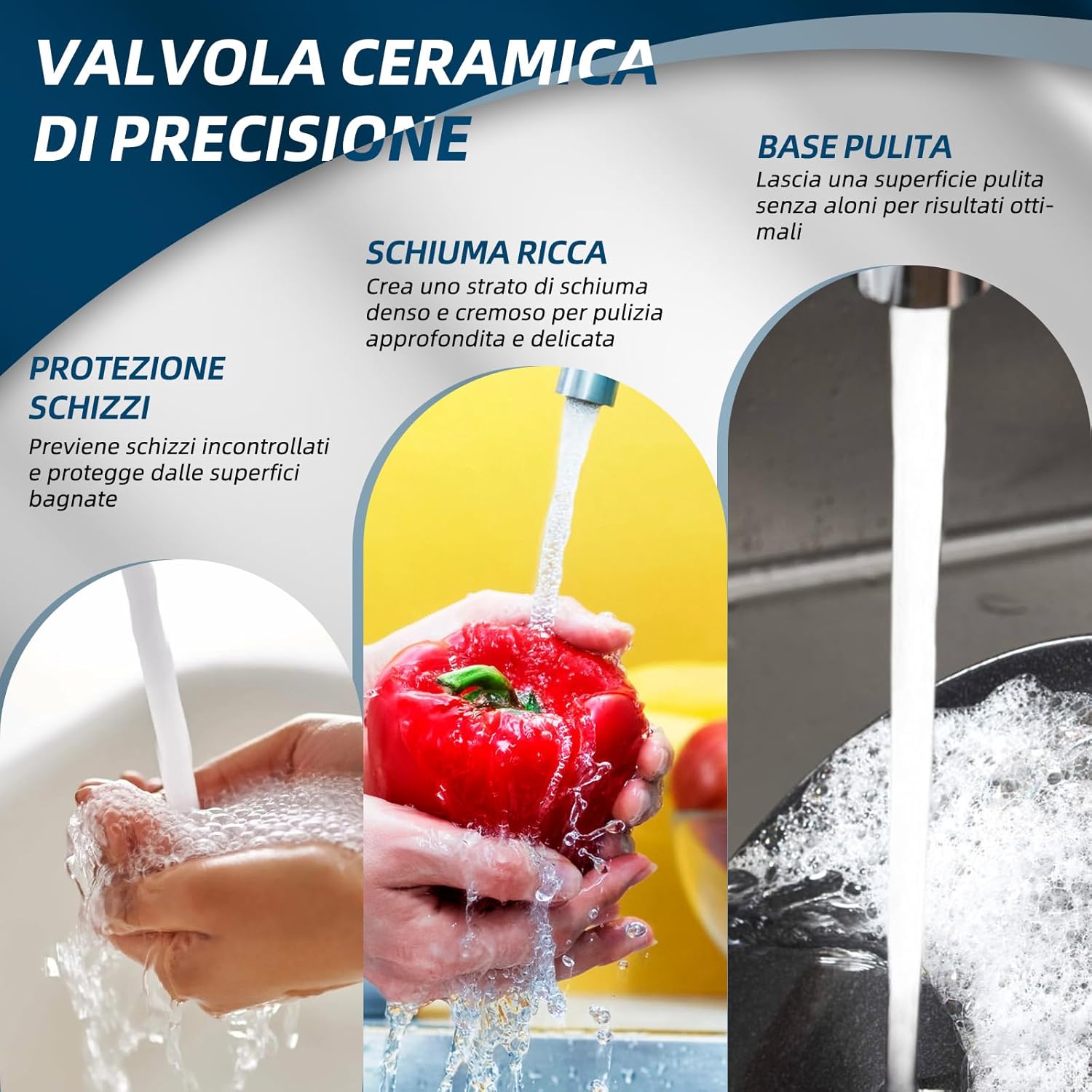 Aneelv Rubinetto per Vasca da Bagno Cromato - immagine 6