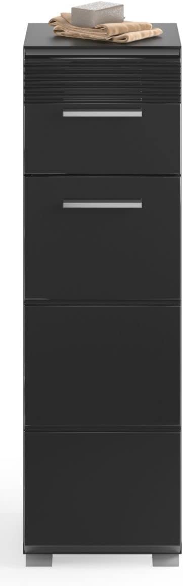 xonox.home Comò, Nero Lucido NB, Grande