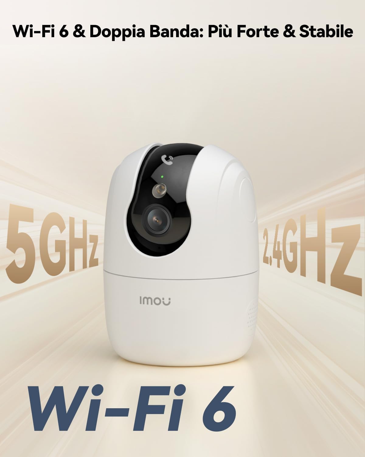 Imou 3K Telecamera WiFi Interno 5MP con Chiamata One-Touch - immagine 3