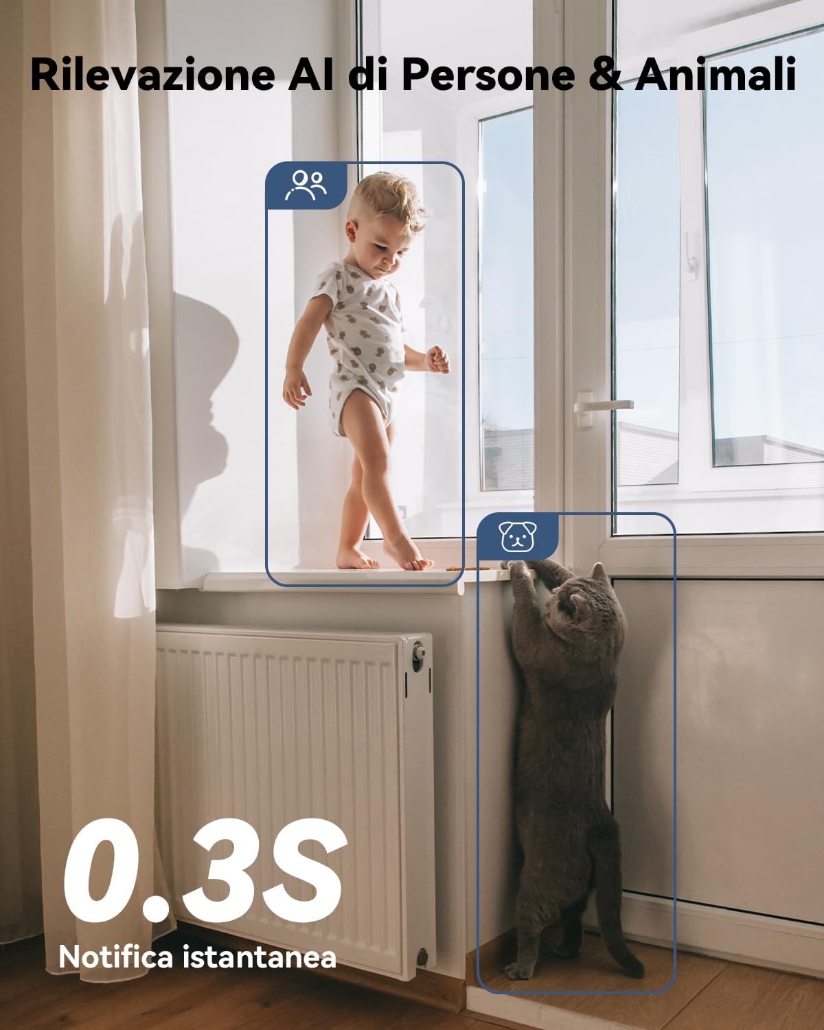 Imou 3K Telecamera WiFi Interno 5MP con Chiamata One-Touch - immagine 9