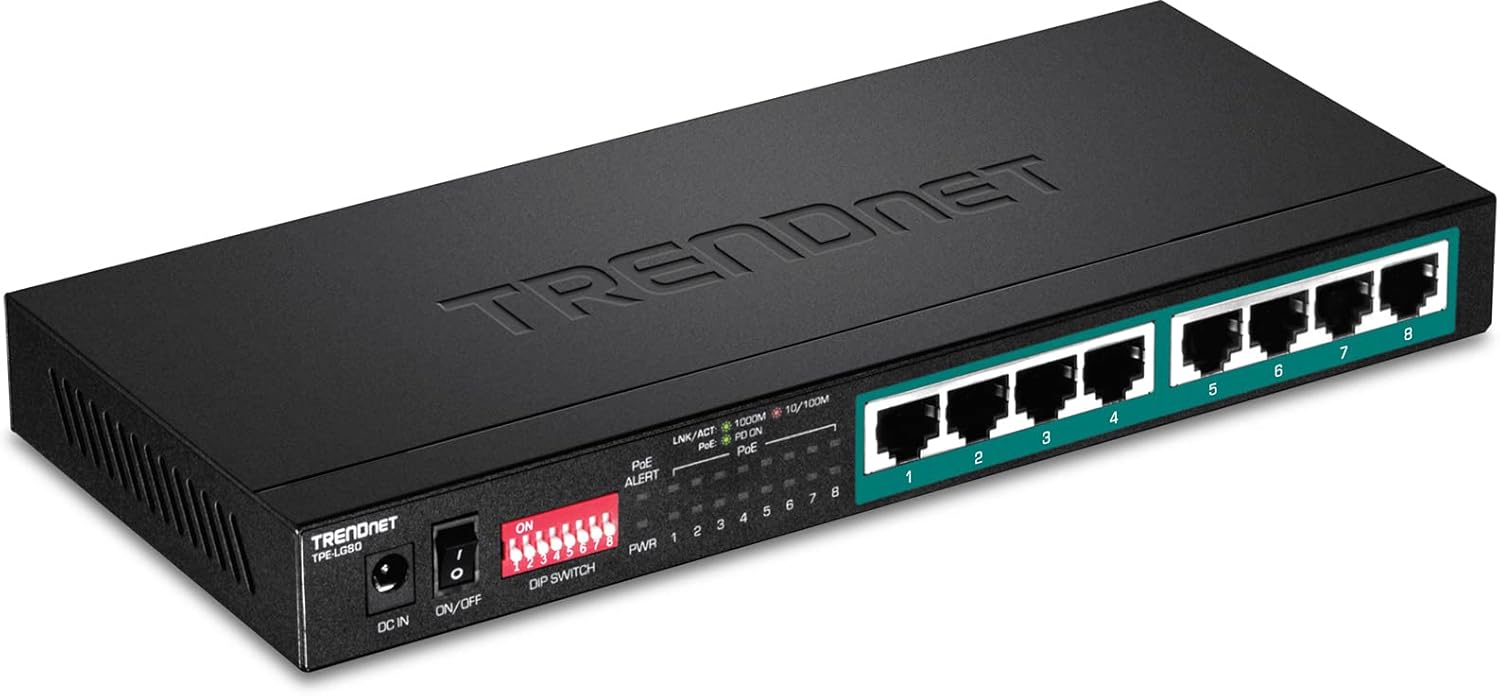 Trendnet TPE-LG80 PoE+ Switch - immagine 1